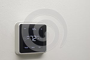 Close up Modern Digital Thermostat