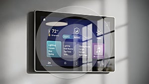 Smart Home Control Panel Automation, Security, Lighting
