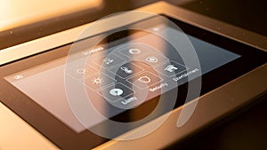 Smart Home Control Panel Automation System Interface