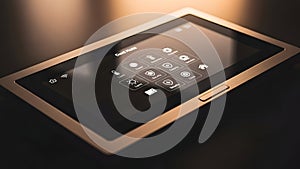 Smart Home Control Panel Automation System Interface