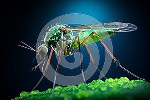 close up mosquito macro