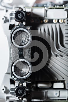 Close up of motors part