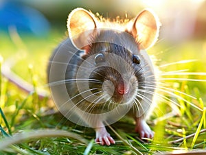 a close up of a mouse