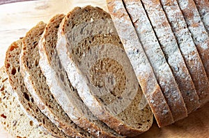 Multigrain bread slices photo