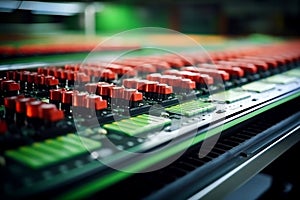 Close Up of Multiple Electronic Components on Table