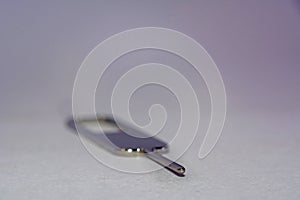 Close up of Nano sim card ejector