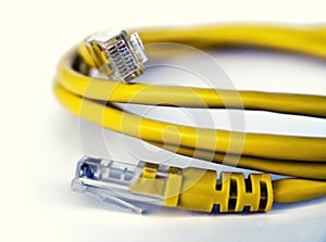 Yellow network cable
