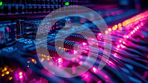 Fiber Optic Network Connection