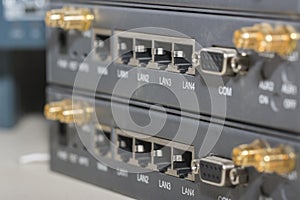 Networking devices WAN, LAN, COM