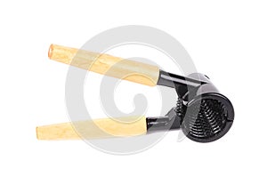 Close up nutcracker of walnuts.