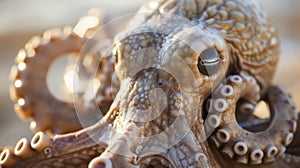 Close Up of an Octopuss Head