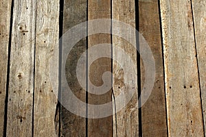 Close up old brown wood texture for background and backdrop