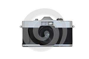 Close-up of old fashioned camera