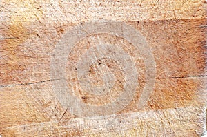 Close-up of Old grunge wooden cutting kitchen desk board background texture