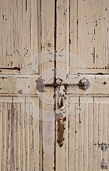 Close-up old grunge wooden door, Ancient wood doors