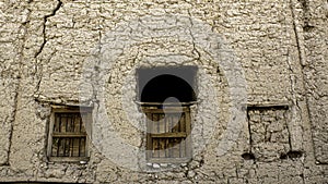 Close up of Old house windows