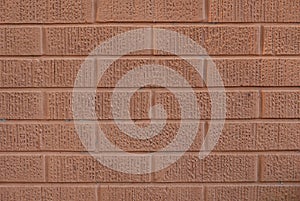 Close up of old red bricks texture for background