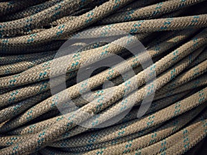 Close up of old rope