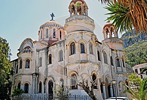 A close up of a large old Ruin House taken in Greece