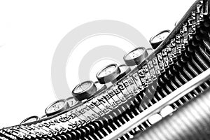 Close-up of old typewriter