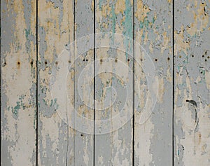 Close Up old wooden door Blue Color fade Texture Background