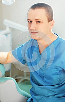 Close-up of open mouth during oral checkup at the dentist's