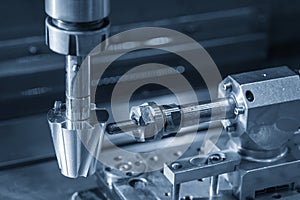 Close up operation of the sinker EDM machine