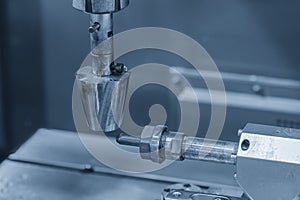 Close up operation of the sinker EDM machine