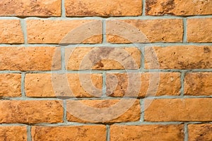 Close-up of orange brick texture and background
