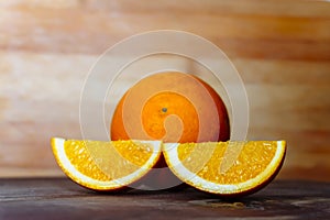 Close up of orange slices