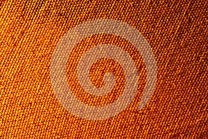 Close-Up of Orange Woven Fabric Texture