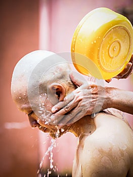 Close up ordained as a monk in Thailand 003