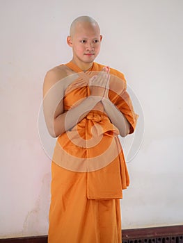 Close up ordained as a monk in Thailand 004