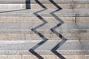 Close-up of ordinary stone simple stairs