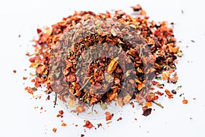 Close-up of Ottoman sweet spices blend. isolated
