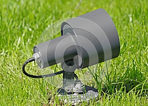 Close up outdoor LED lamp