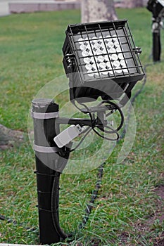 Close up outdoor LED lamp