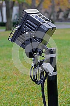 Close up outdoor LED lamp