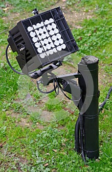 Close up outdoor LED lamp