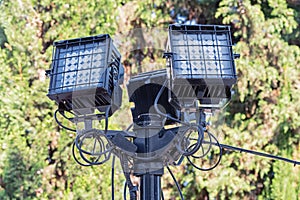 Close up outdoor LED lamp