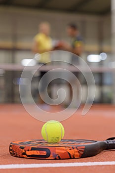 close up paddle racket photo