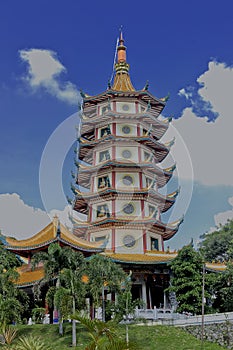 close up of pagoda avalokitesvara