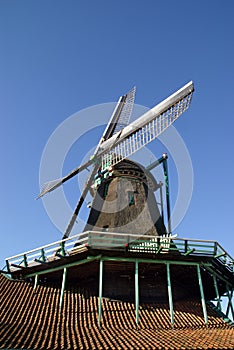 Close up of paint wind mill