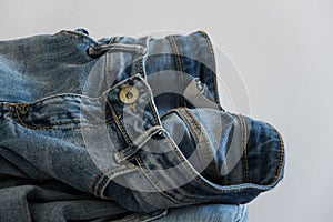 Close-up of a pair of jeans