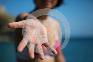 Close up of a palm of a Hand