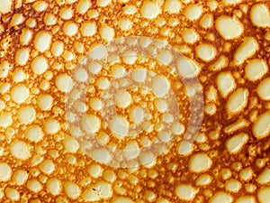 close up of a pancake texture