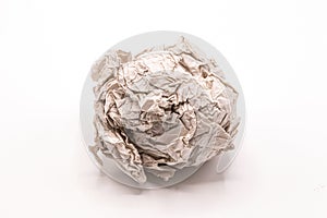 Close up paper crumpled texture background.