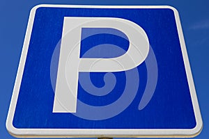 Close-up of a Parking Sign