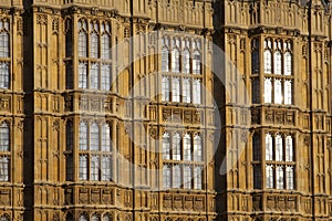 Close up of Parliament windows