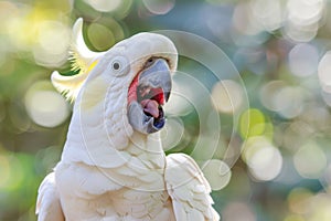 Close Up of a Parrot With Blurry Background
